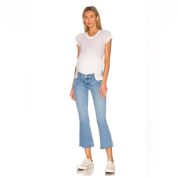 NWT - PAIGE Colette Maternity Crop Flare Sz25 - Picture 1 of 4